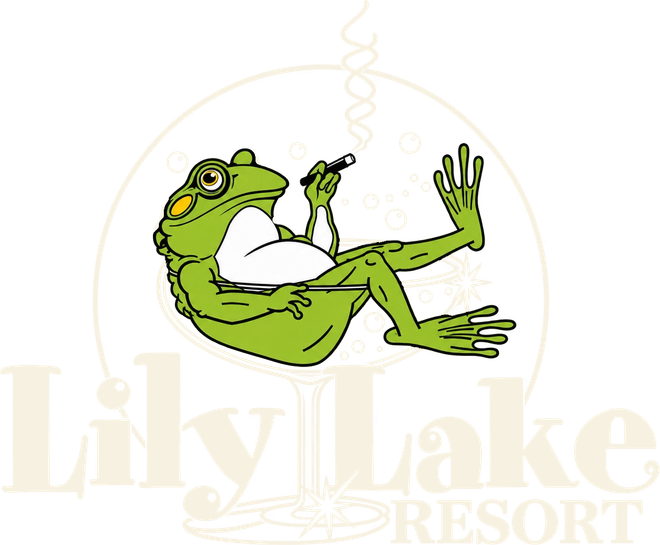 Lily Lake Resort frog logo